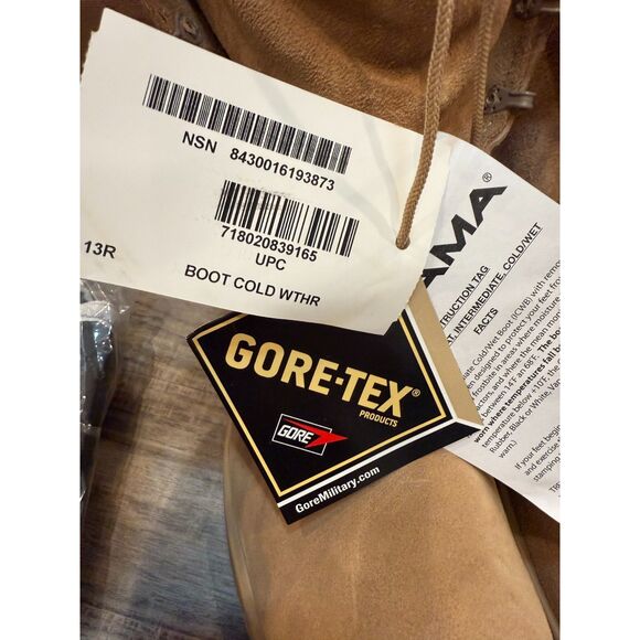 ALTAMA Men Military Boots with Bootie Liners Tan Combat Cold Weather Sz 13R NWT - Picture 6 of 10